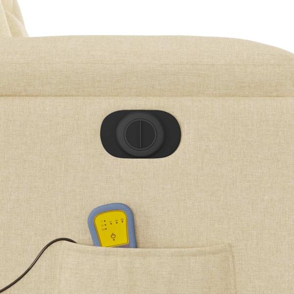 Massagesessel Elektrisch Creme Stoff