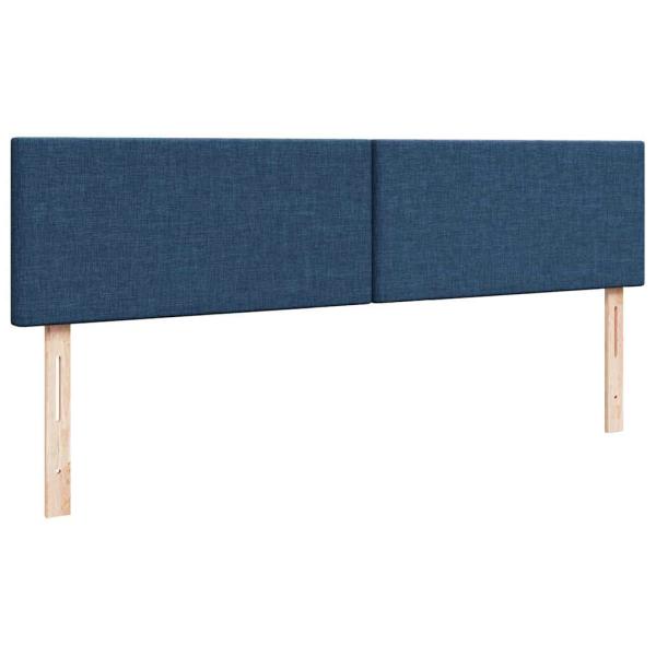 Ottoman-Bett mit Matratze Blau 180x200 cm Stoff