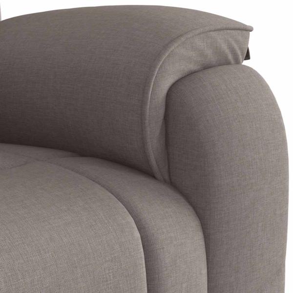 Massagesessel Taupe Stoff