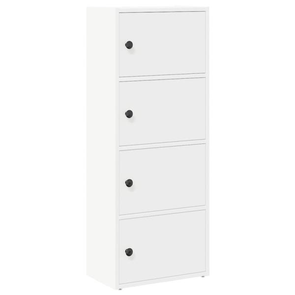 Bücherregal Weiß 40x24x102 cm Holzwerkstoff