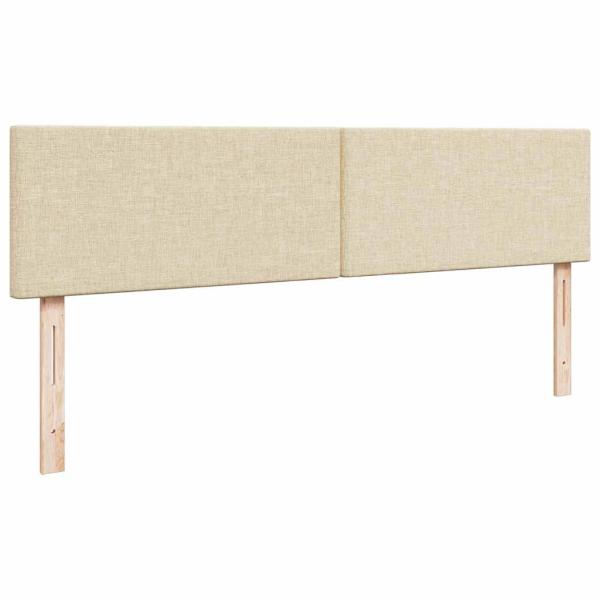 Ottoman-Bett mit Matratze Creme 160x200 cm Stoff