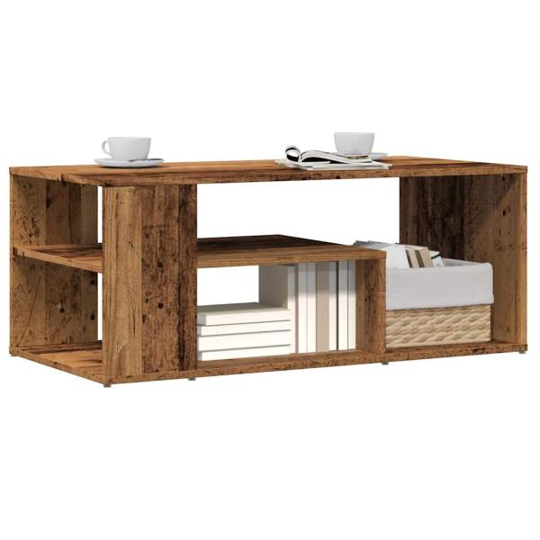 ARDEBO.de - Couchtisch Altholz-Optik 100x50x40 cm Holzwerkstoff