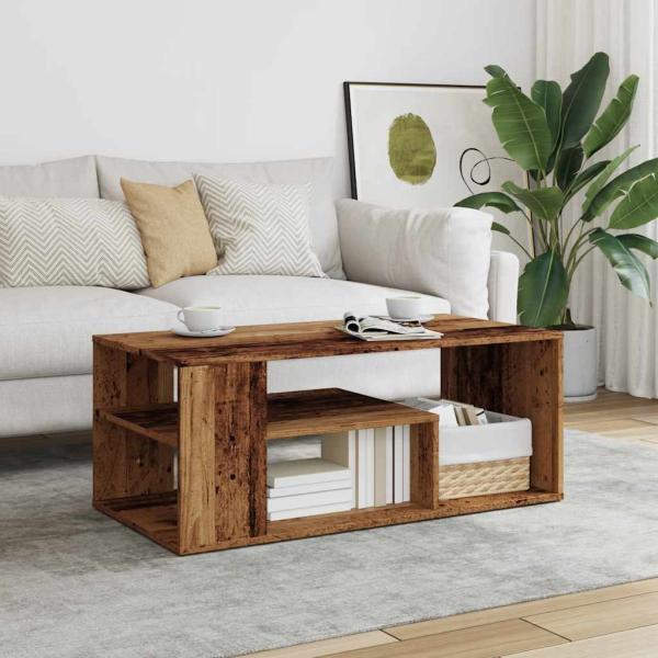 Couchtisch Altholz-Optik 100x50x40 cm Holzwerkstoff
