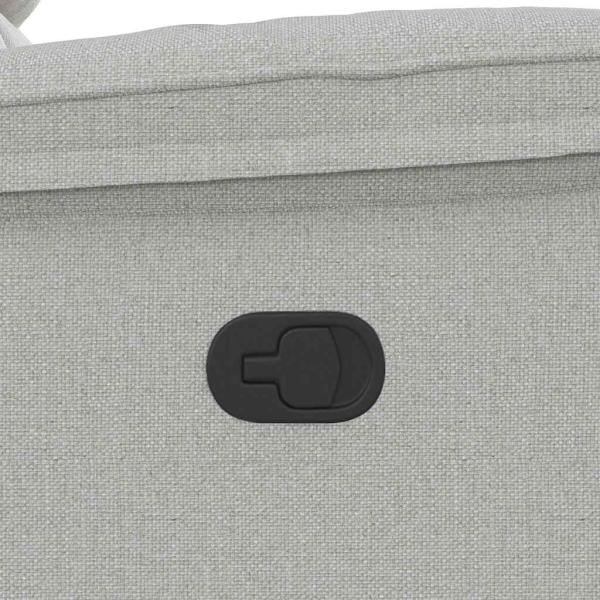 Massagesessel Wolkengrau Stoff