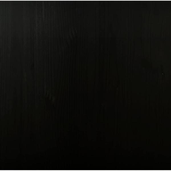 Rollschrank mit Schubladen MOSS Schwarz Massivholz Kiefer