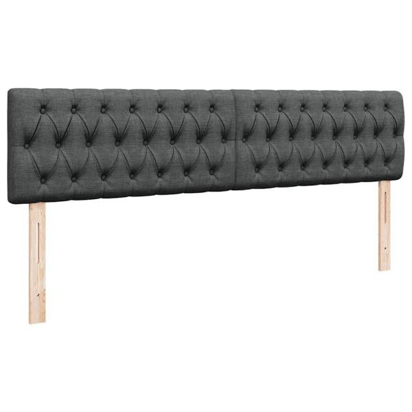 Ottoman-Bett mit Matratze Dunkelgrau 180x200 cm Stoff