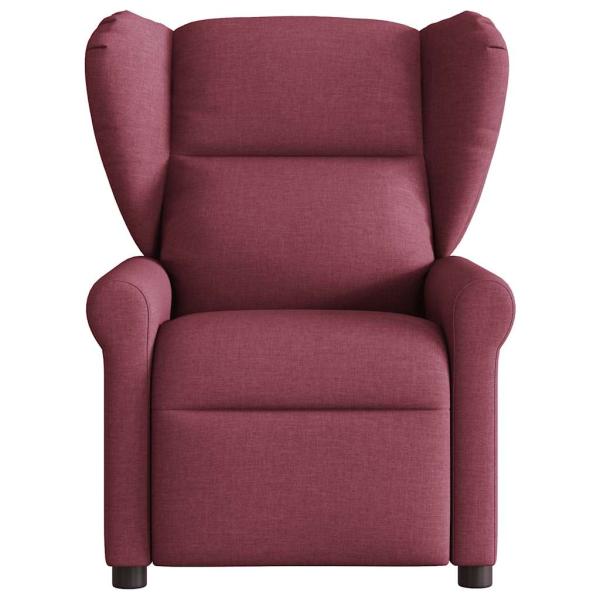 Massagesessel Weinrot Stoff