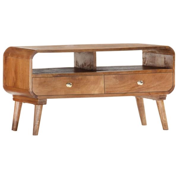 ARDEBO.de - TV-Schrank 90 x 35 x 47 cm Massivholz Mango