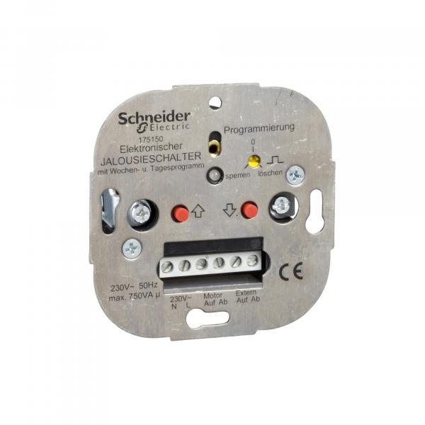 ARDEBO.de Elso 175150 Elektronischer Wochen-Rollladenschalter für manuelles und zeitprogrammiertes Schalten, Einsätze