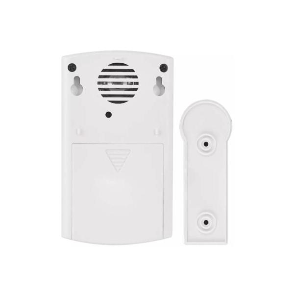 EMOS WIRELESS DOORCHIME DC P5723 Drahtlose Türklingel mit Beschriftungsfeld, weiß (P5723)
