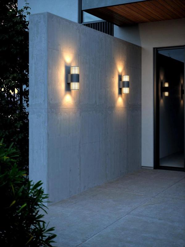 Nordlux Aludra Double Wandleuchte, E27, IP54, 2x15W, anthrazit (2418121250)