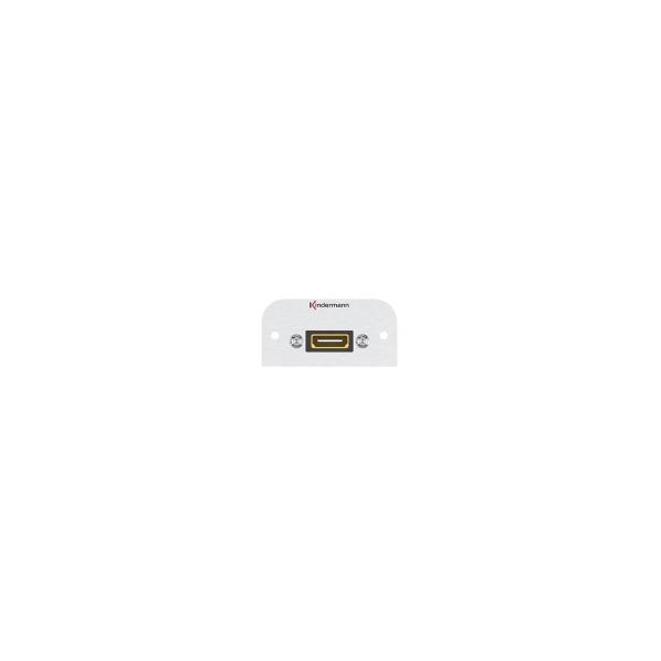 ARDEBO.de Kindermann Konnect 54 alu Anschlussblende HDMI auf 19-Pin, 54 x 54 mm (7441000561)