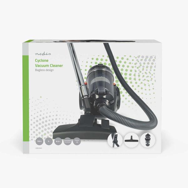 Staubsauger ohne Beutel | Beutellos | 700 W | Staubkapazität: 3.0 l | Kombi-Bürste | Aktionsradius: 8.50 m | HEPA Luftfilter | Anthrazit / Orange / Schwarz (Menge: 2 je Bestelleinheit)
