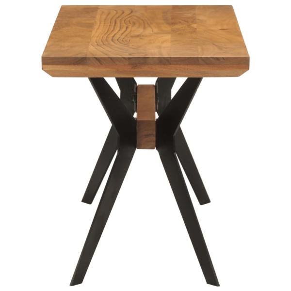 ARDEBO.de - Esszimmerbank 110x40x46 cm Massivholz Akazie und Stahl