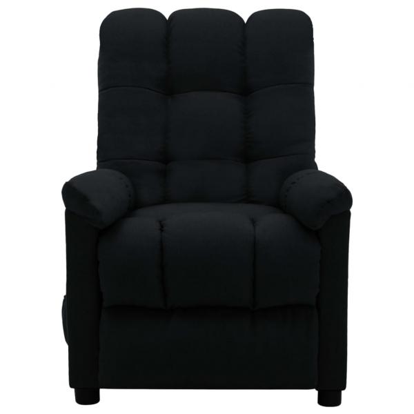 Massagesessel Elektrisch Schwarz Stoff