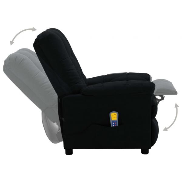 Massagesessel Elektrisch Schwarz Stoff