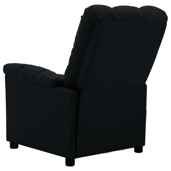 Massagesessel Elektrisch Schwarz Stoff