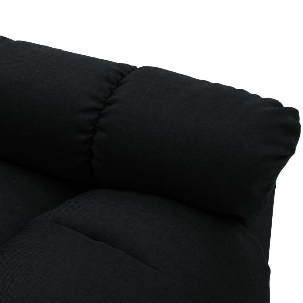 Massagesessel Elektrisch Schwarz Stoff