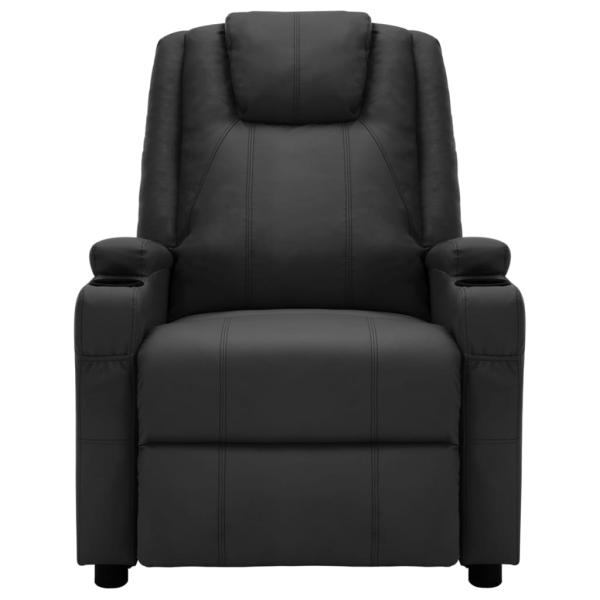 Massagesessel Elektrisch Schwarz Kunstleder