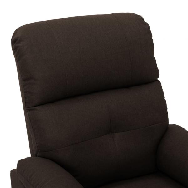 Relaxsessel Elektrisch Dunkelbraun Stoff