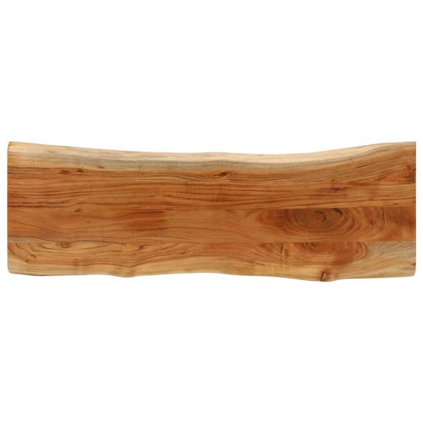 ARDEBO.de - Tischplatte 140x40x3,8cm Rechteckig Massivholz Akazie Baumkante