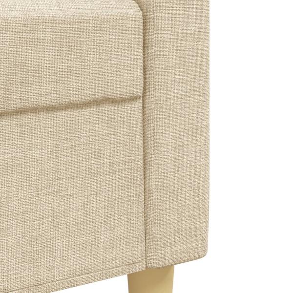 2-tlg. Sofagarnitur Creme Stoff