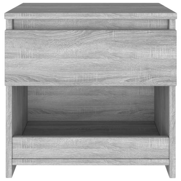 Nachttische 2 Stk. Grau Sonoma 40x30x39 cm Holzwerkstoff