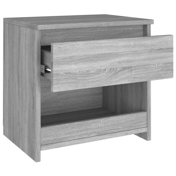 Nachttische 2 Stk. Grau Sonoma 40x30x39 cm Holzwerkstoff