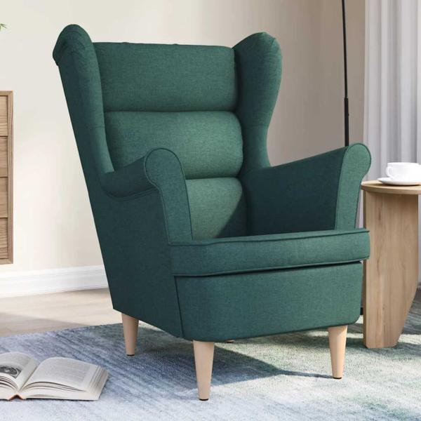 ARDEBO.de - Sessel Dunkelgrün 74x84x100 cm Stoff