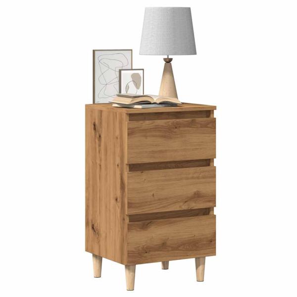 ARDEBO.de - Nachttische 2 Stk. Artisan-Eiche 40x35x69 cm Holzwerkstoff