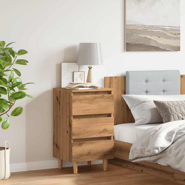 Nachttische 2 Stk. Artisan-Eiche 40x35x69 cm Holzwerkstoff