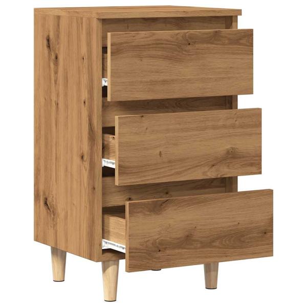 Nachttische 2 Stk. Artisan-Eiche 40x35x69 cm Holzwerkstoff