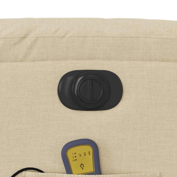 Massagesessel Elektrisch Creme Stoff