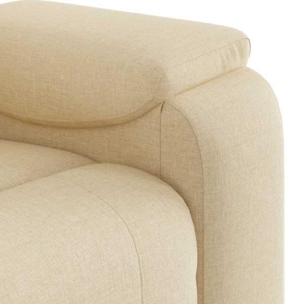 Massagesessel Creme Stoff