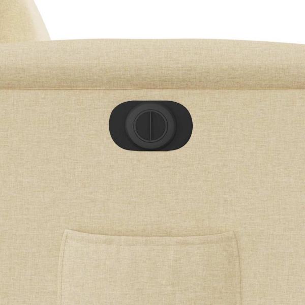 Relaxsessel Elektrisch Creme Stoff