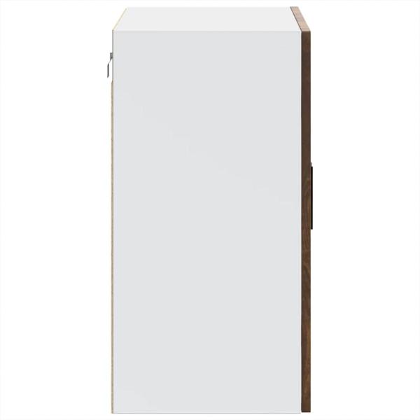 Küchen-Hängeschrank mit Glastür Porto Räuchereiche