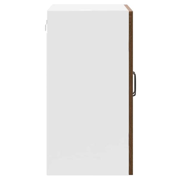 Küchen-Hängeschrank mit Glastür Kalmar Braun Eichen-Optik