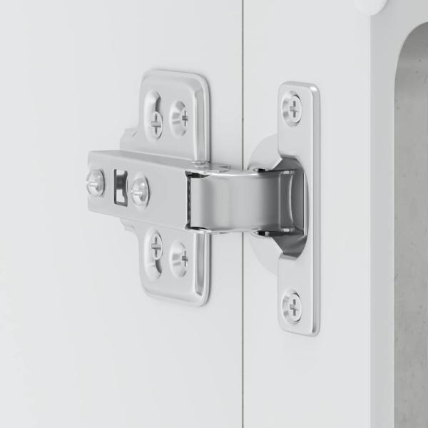 Küchen-Hängeschrank mit Glastür Lucca Betongrau Holzwerkstoff