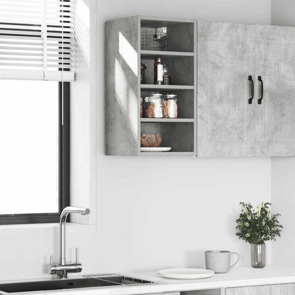 Hängeschrank Betongrau 30x29,5x60 cm Holzwerkstoff