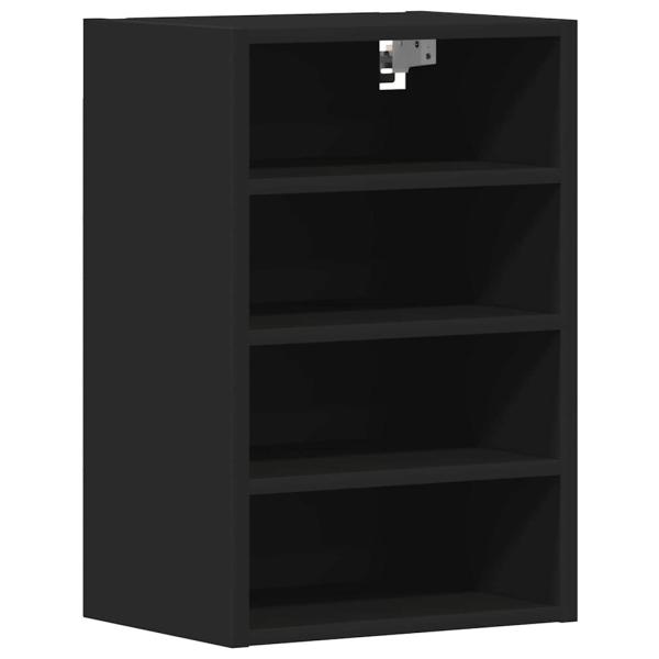 Hängeschrank Schwarz 40x29,5x60 cm Holzwerkstoff