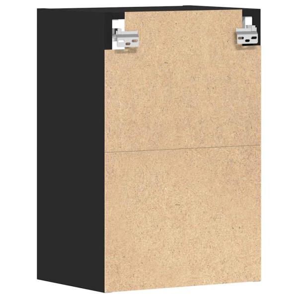Hängeschrank Schwarz 40x29,5x60 cm Holzwerkstoff