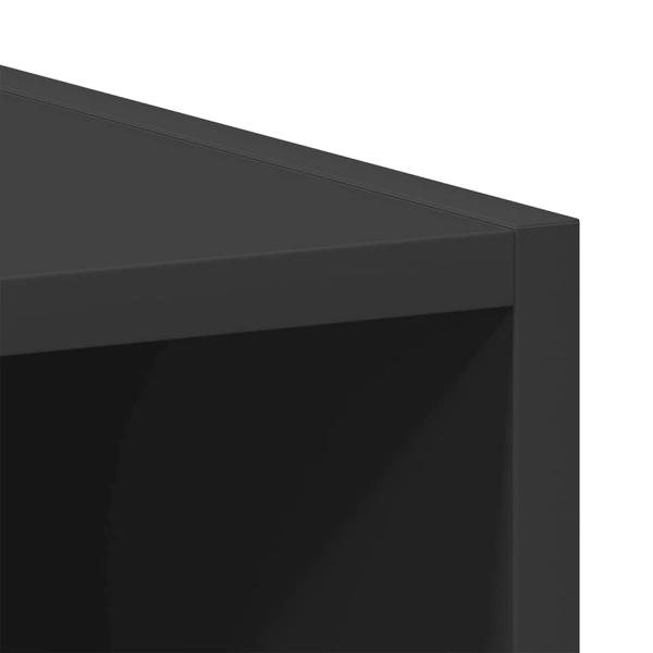 Hängeschrank Schwarz 40x29,5x60 cm Holzwerkstoff