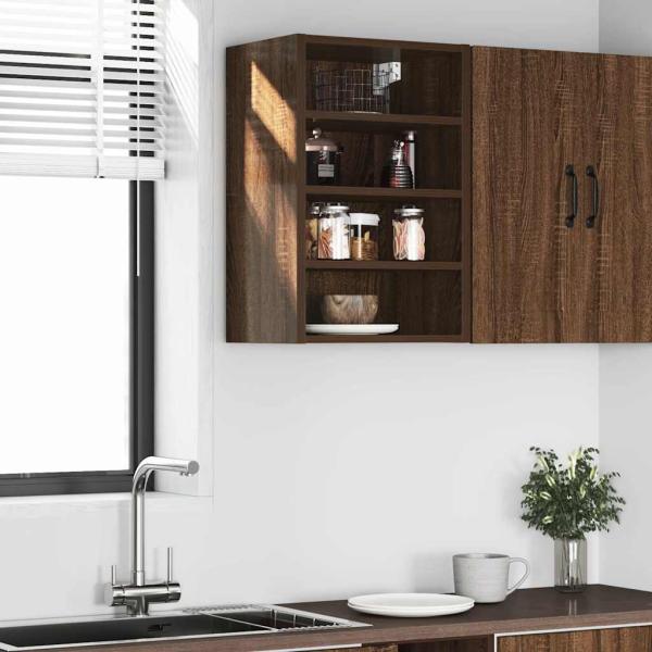 Hängeschrank Braun Eichen-Optik 40x29,5x60 cm Holzwerkstoff