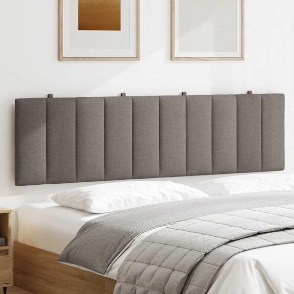 Kopfteil-Kissen Taupe 180 cm Stoff