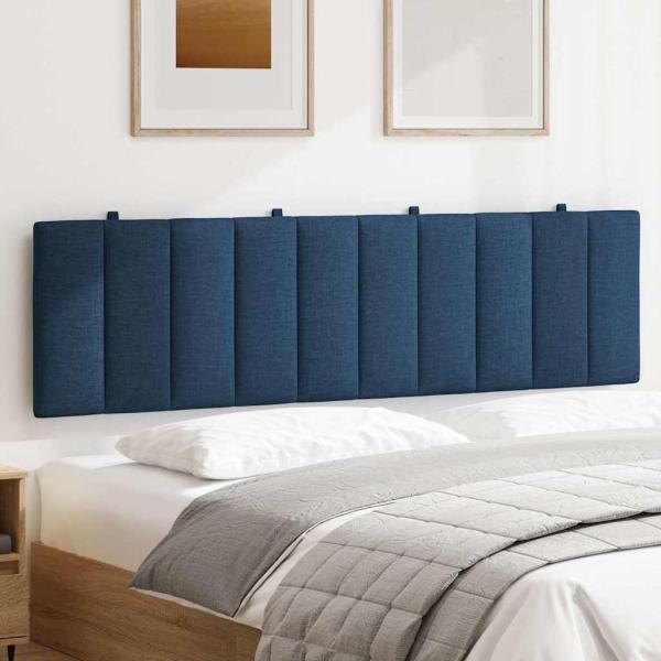 Kopfteil-Kissen Blau 180 cm Stoff