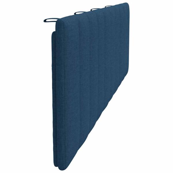 Kopfteil-Kissen Blau 180 cm Stoff