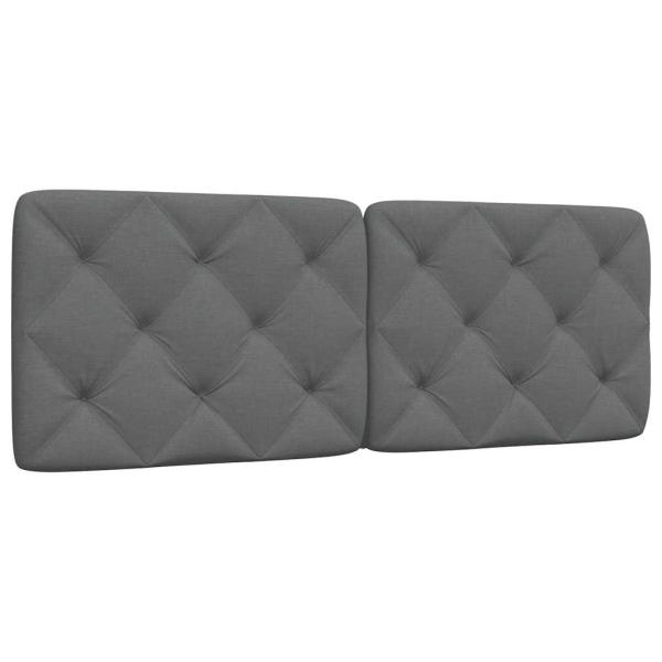 ARDEBO.de - Kopfteil-Kissen Dunkelgrau 120 cm Stoff