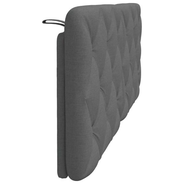 Kopfteil-Kissen Dunkelgrau 120 cm Stoff