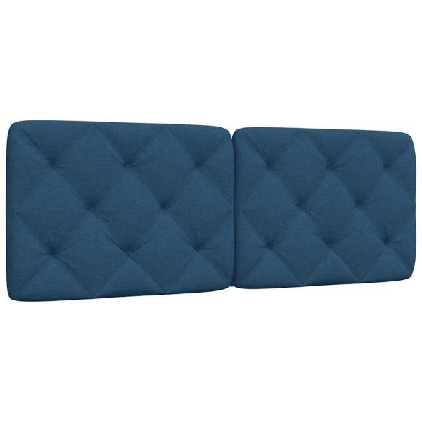 ARDEBO.de - Kopfteil-Kissen Blau 120 cm Stoff