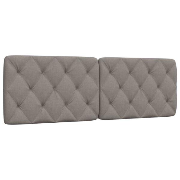 ARDEBO.de - Kopfteil-Kissen Taupe 160 cm Stoff